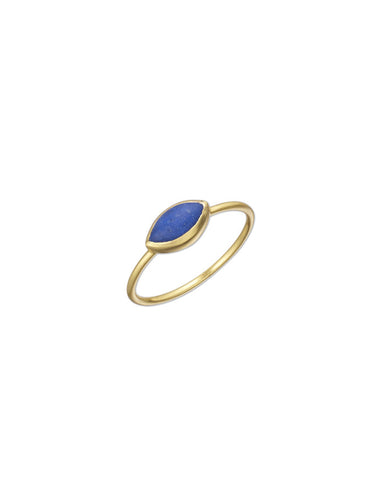 Small Lapis and Gold Ring