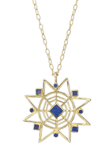 Star Lapis Pendant Necklace
