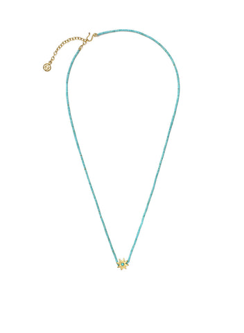 Turquoise Bead Necklace with Turquoise star